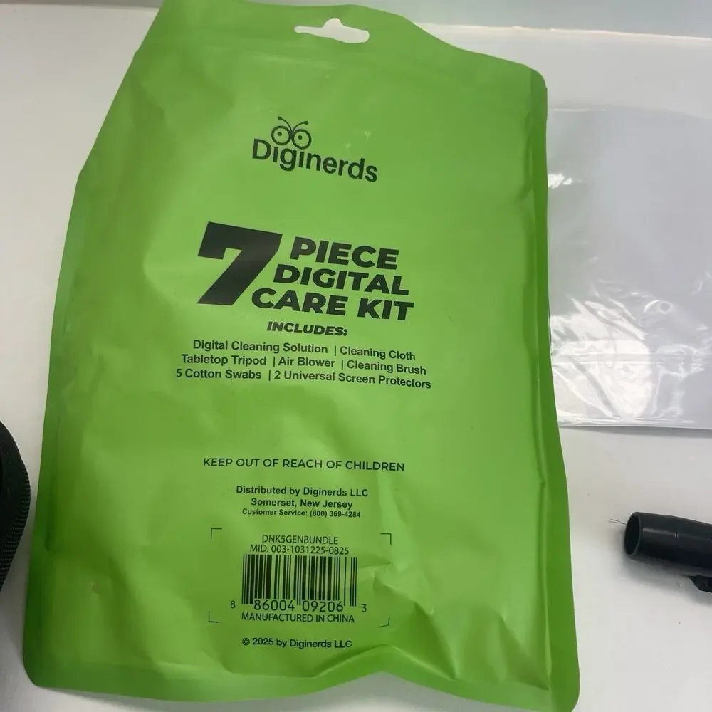 Diginerds 7 Piece Digital Care Kit Camera Cleaning Kit Solution Cloth Brush Swab